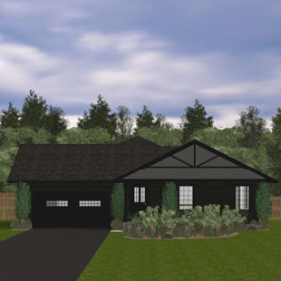 Plan #21-0272 | Bungalow, Attached Garage, Open concept, 3 bedroom, 2 bathroom