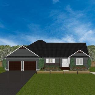 Plan #21-0259 | Bungalow, Attached Garage, 3 bedroom, 2.5 bathroom