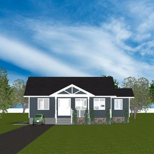 Plan #21-0299 | Bungalow, Small-family cottage retreat, 2 Bedrooms, 1 Bathroom